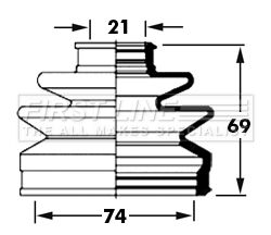 FIRST LINE Putekļusargs, Piedziņas vārpsta FCB6006